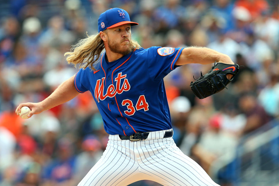 Noah Syndergaard #34 of the New York Mets