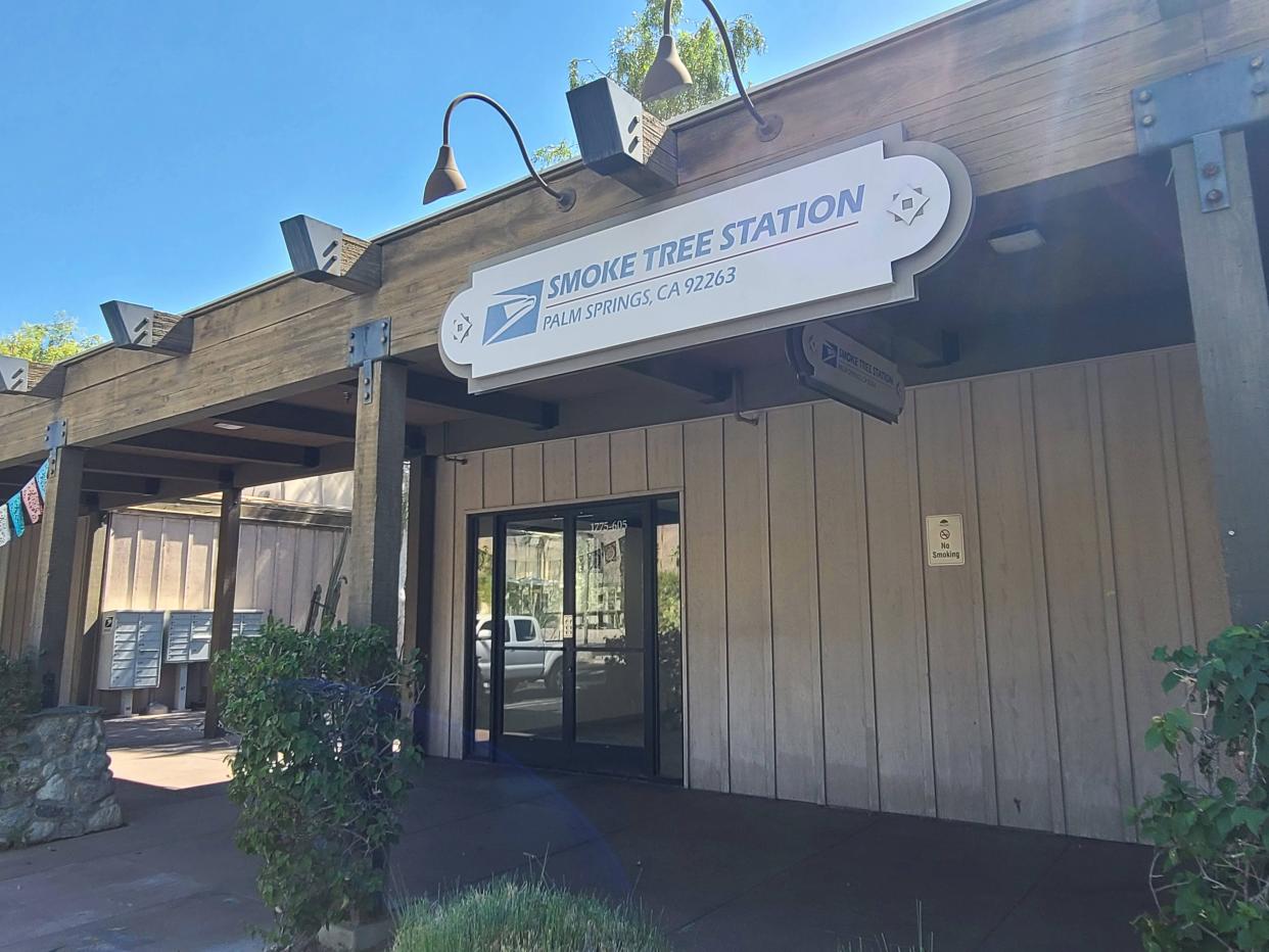The United States Postal Service office at Smoke Tree Village in Palm Springs on July 19, 2023.