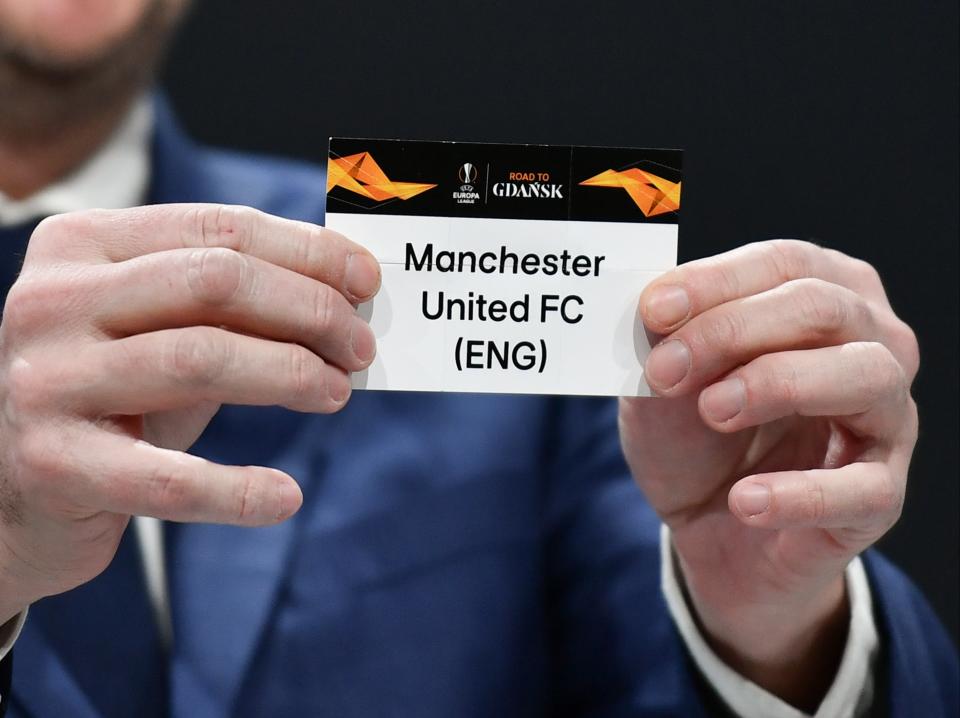 Manchester United are one of three Premier League clubs left in the tournament (AFP via Getty Images)