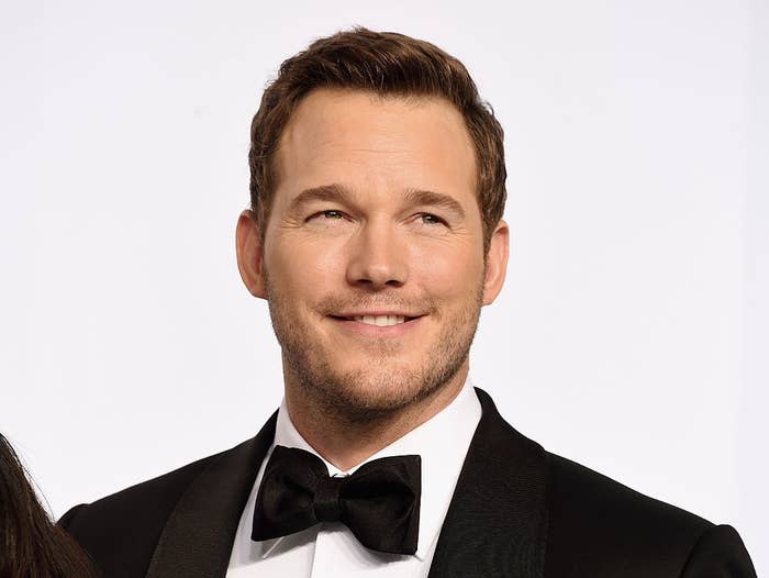 Chris Pratt in a tuxedo