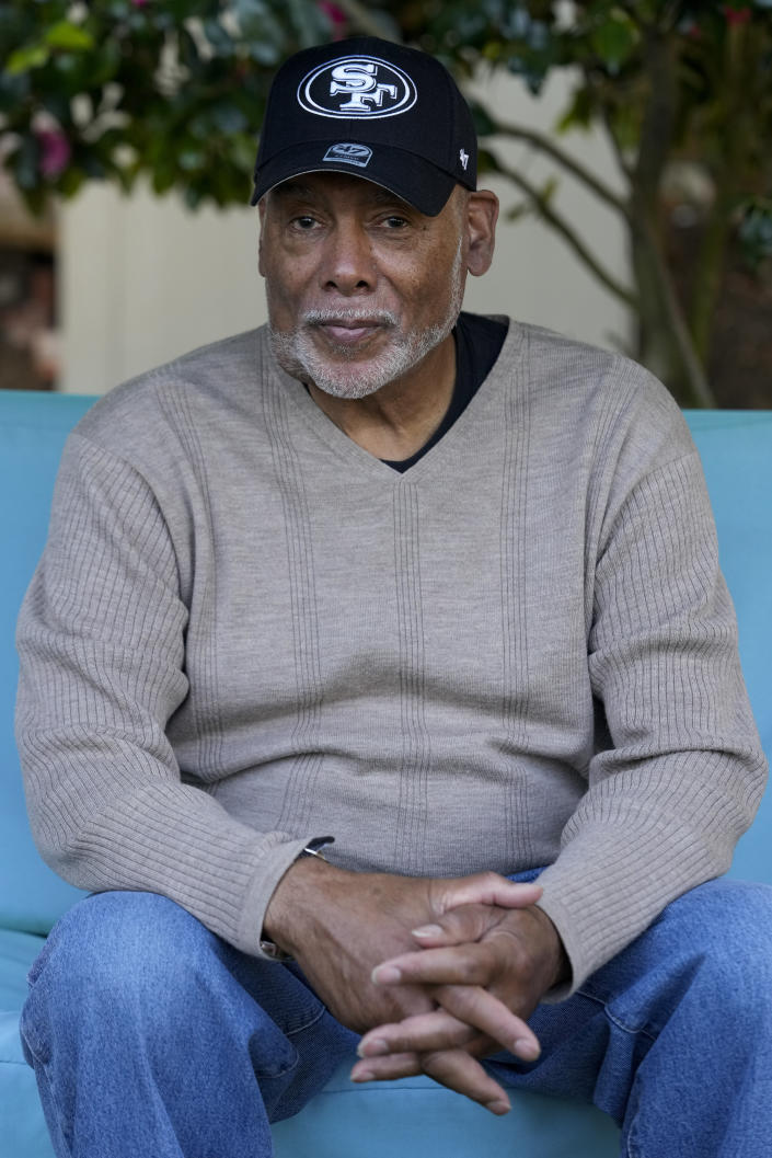 Vincent Justin is photographed at his home in El Cerrito, Calif., Monday, May 15, 2023. For Black Californians who have watched for nearly two years as the state has come further than any other in its consideration of reparations for African Americans, the approval of restitution proposals by a historic task force marks a moment some never thought would come and one others say is a long time coming. (AP Photo/Godofredo A. Vásquez)