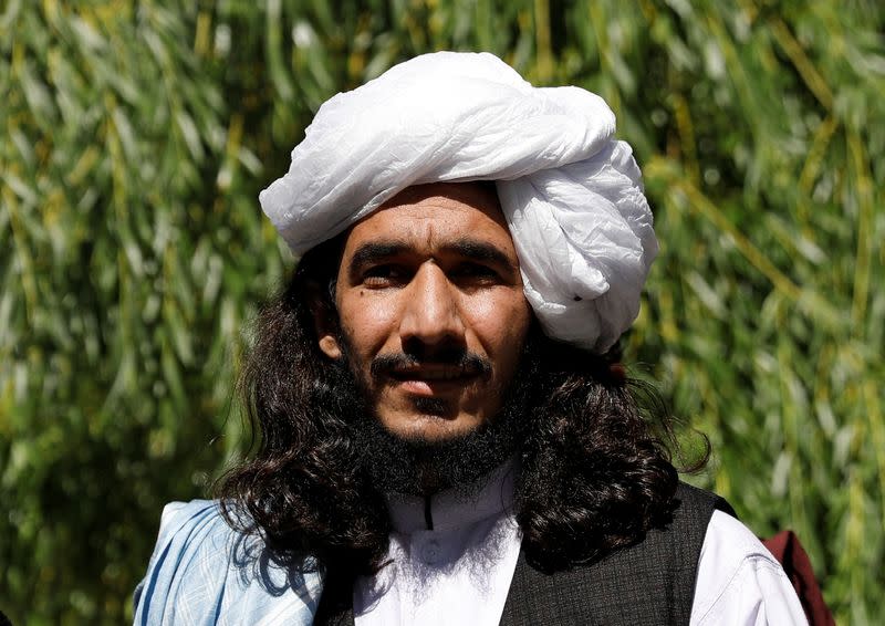 A newly freed Taliban prisoner stands at Pul-i-Charkhi prison, in Kabul, Afghanistan