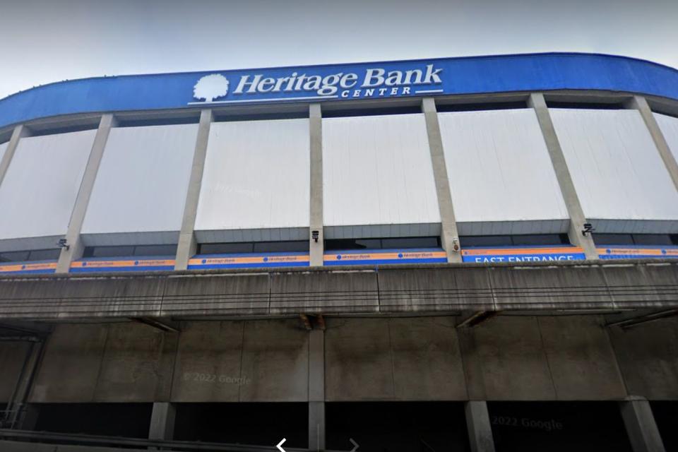 <p>Google Maps</p> Stock photo of Heritage Bank Center in Cincinnati, Ohio.