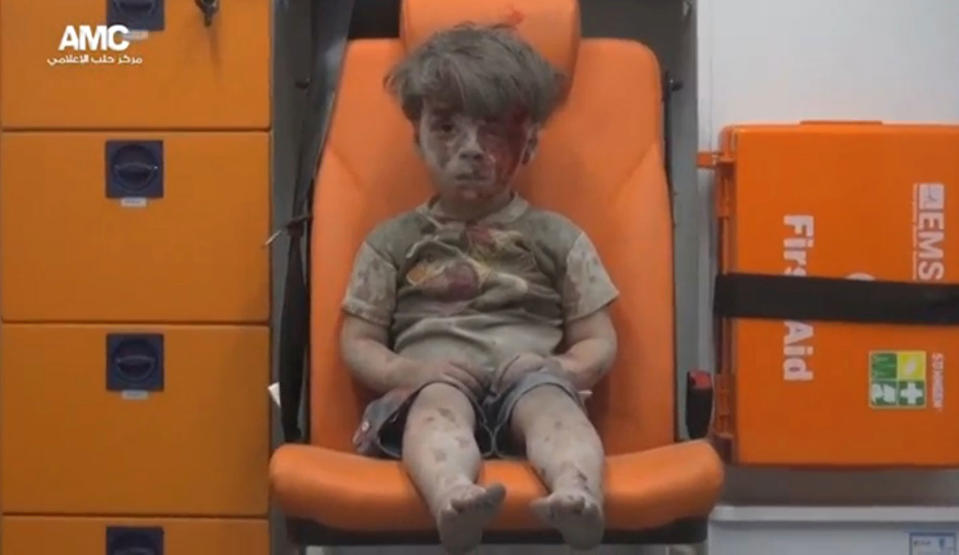 Airstrike Victim in Aleppo