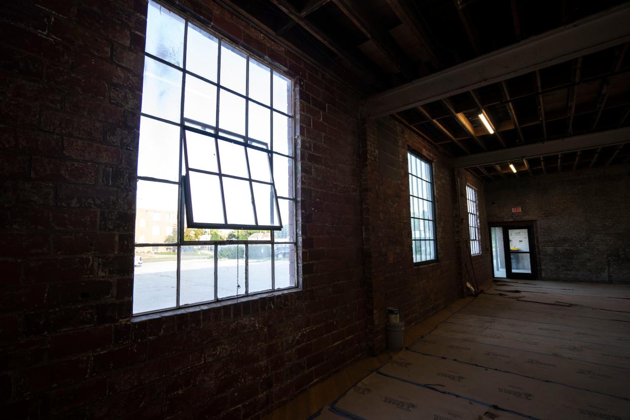 The interior of the former French Way Cleaners building.