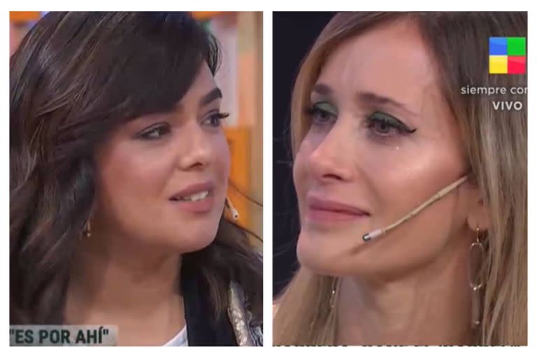 Julieta Prandi lloró en vivo al hablar sobre la experiencia de Ángela Leiva con su expareja y exmanager