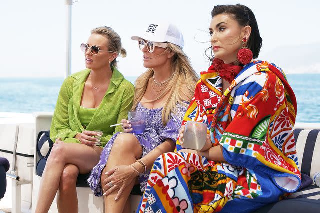 <p>Jesse James Allen/Bravo/Getty</p> From left: Whitney Rose, Heather Gay, Bronwyn Newport