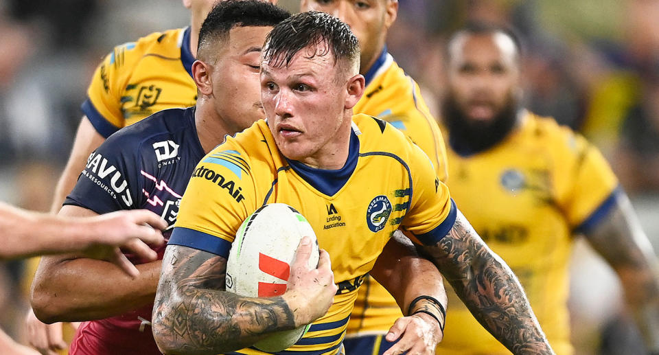 Seen here, Eels forward J'Maine Hopgood in the NRL.