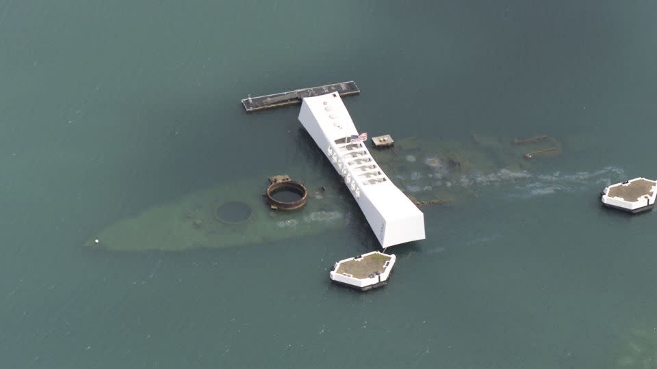 The USS Arizona Memorial in Pearl Harbor in 2001. - Kevin Winter/Getty Images