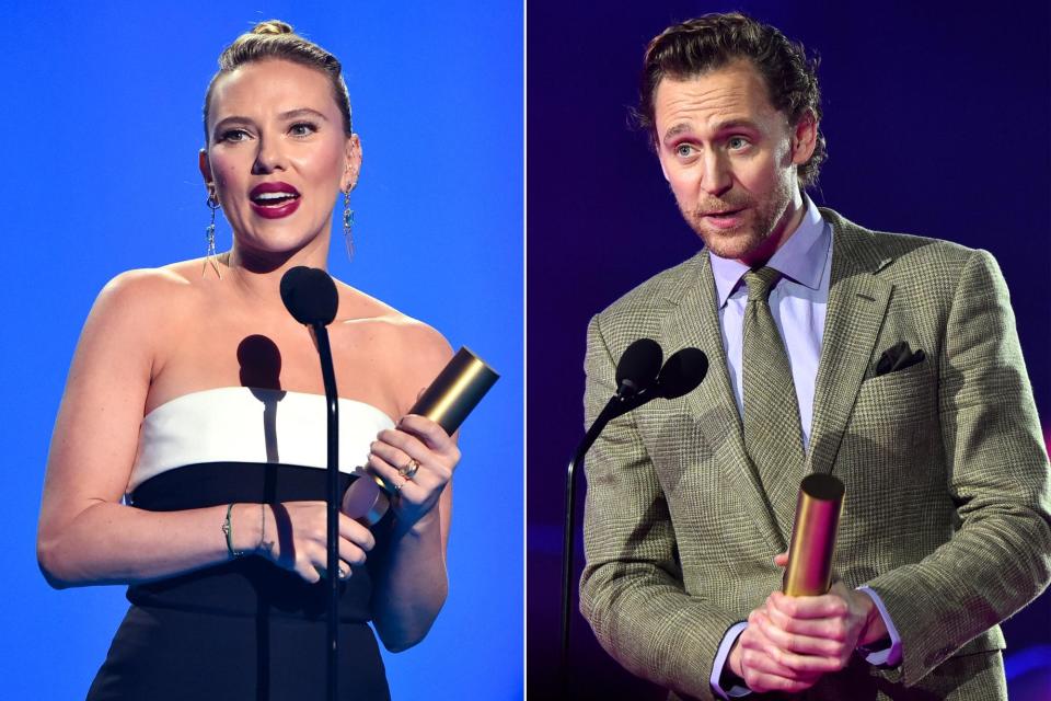 Scarlett Johansson and Tom Hiddleston