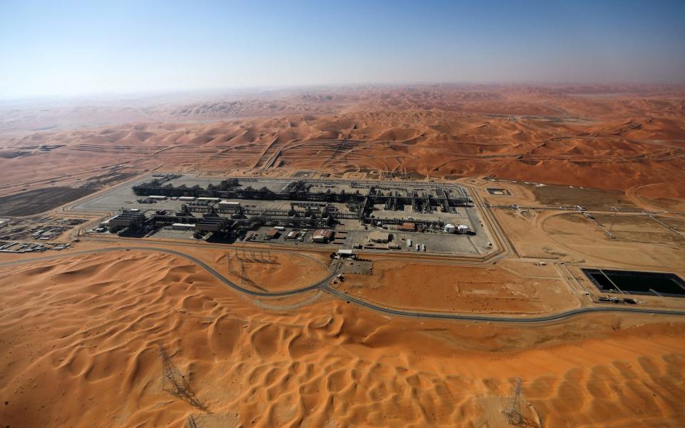 Saudi Aramco's oil field in the Empty Quarter in Shaybah, Saudi Arabia