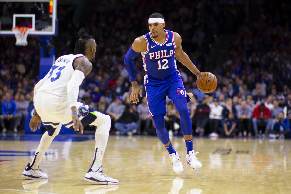 The Sixers might not have Tobias Harris if they kept their core, but they would have Robert Covington and a boatload of assets. (Mitchell Leff/Getty Images)