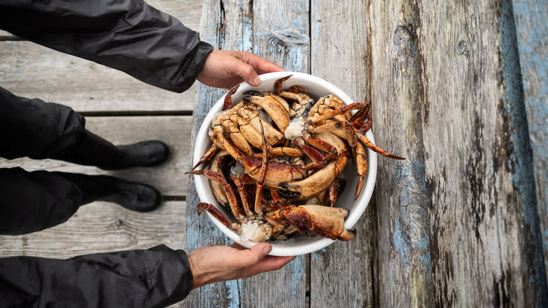 Sustainably caught crabs