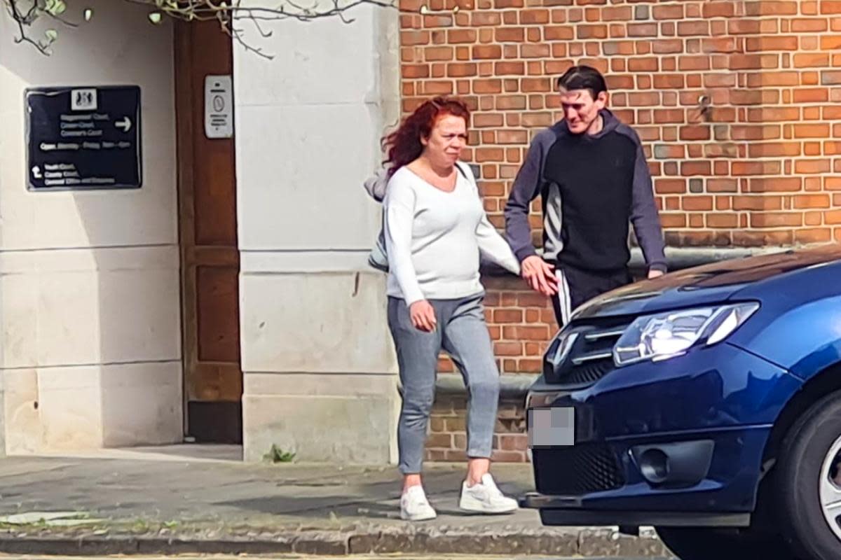 Nina Hoskins and Gavin Buggs at IW Magistrates' Court on Friday, April 12 <i>(Image: IWCP)</i>