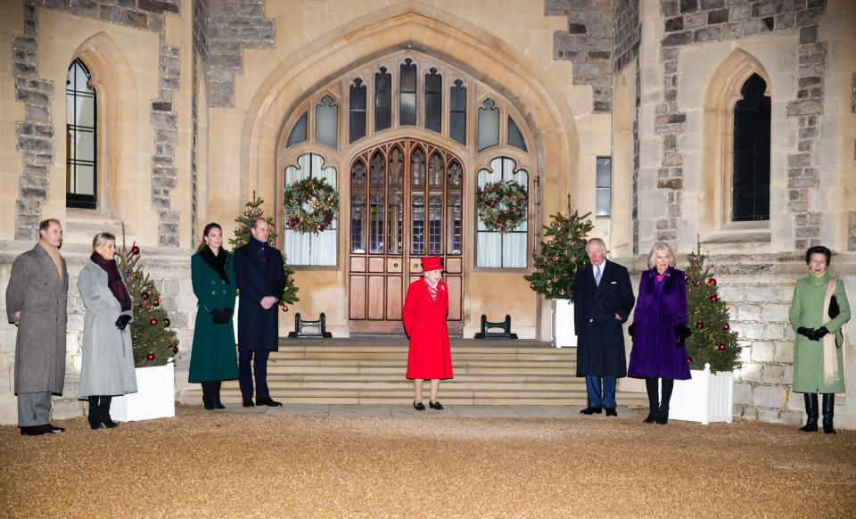 The royals reunited at Windsor Castle in December.  (Photo: Pool/Samir Hussein via Getty Images)