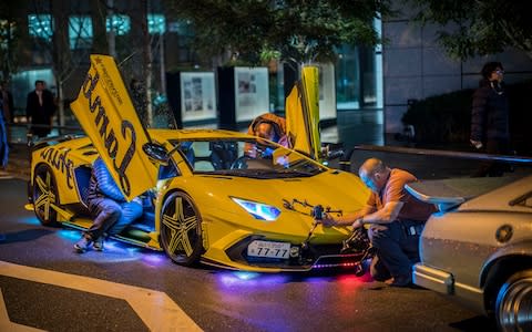 A customised Lamborghini