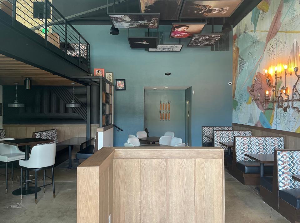 The interior of Southern Prospect in Watkinsville, Ga. on Wednesday, Apr. 24, 2024. The restaurant opened in the Wire Park complex on Apr. 20.
