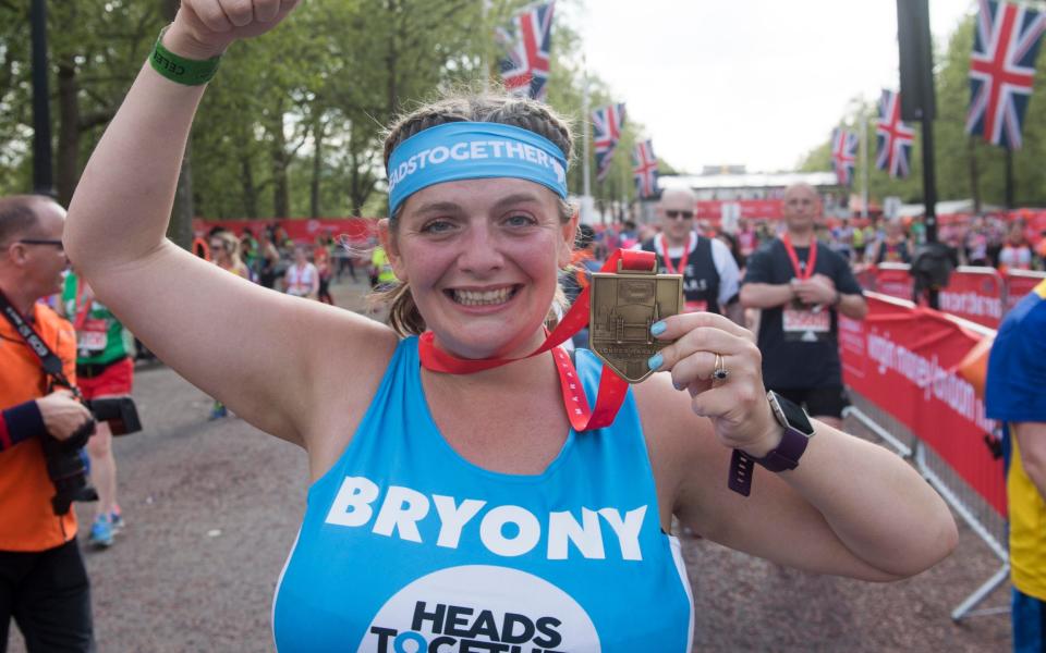 The Telegraph's Bryony Gordon with her medal - Credit: Paul Grover 