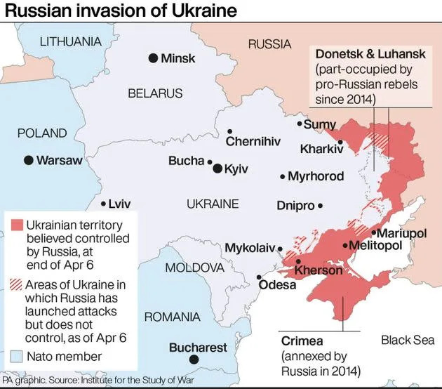 Russian invasion of Ukraine (Photo: PA GraphicsPress Association Images)