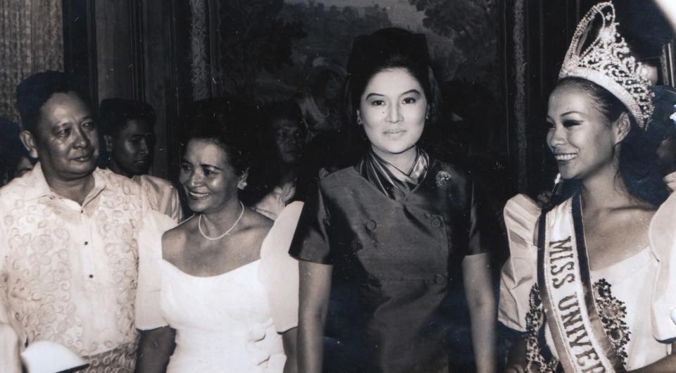 Gloria Diaz, Miss Universe 1969 with Former First Lady Imelda Marcos