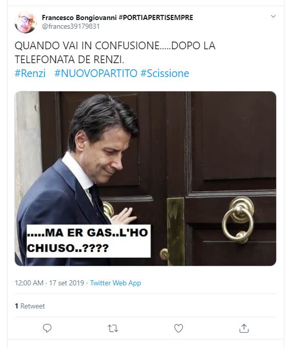 Non c’è un attimo di pace nella situazione politica italiana. L'uscita di Matteo Renzi dal partito democratico ha scatenato l'ironia dei social. Tanti utenti hanno preso spunto da questa clamorosa scissione per dare sfogo alla loro creatività.