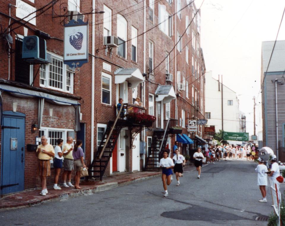 The Blue Strawbery restaurant was a sponsor of the July 1992 Bastille Day race to benefit AIDS Response Seacoast.