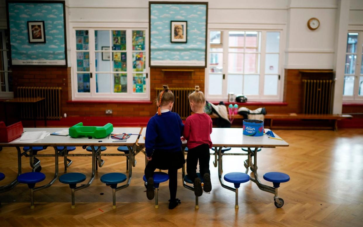 Children of key workers take part in school activities at Oldfield Brow Primary School  - Christopher Furlong/Getty Images