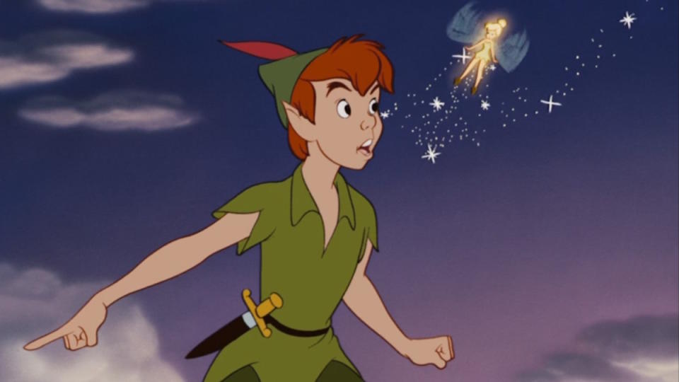 <p> Although they capably stand alone as powerfully iconic characters, Peter Pan and Tinkerbell are unstoppable as a matching set. While Peter Pan represents the ups and downs of perpetual youth, and memorably clashes with the fearsome Captain Hook, his accompanying fairy Tinkerbell has grown into a company mascot. It’s a mistaken legend that the latter of the duo was based on cinema icon Marilyn Monroe; she is in fact based on a composite of dancer Margaret Kerry and Disney employee Ginni Mack, with Kerry providing a body reference and Mack lending her expressions for Tinkerbell’s face. Separated, Peter Pan and Tinkerbell can lead on their own. But together, they represent the combined magic inherent within all of Disney. </p>