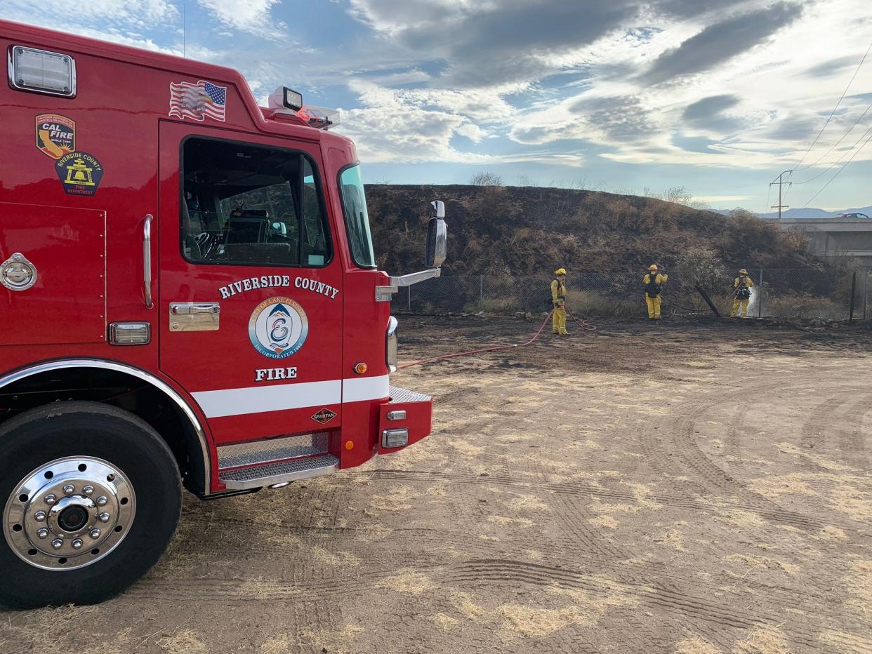 12 fire engines responded to a fatal fire in Desert Edge on Wednesday, March 16, 2022.