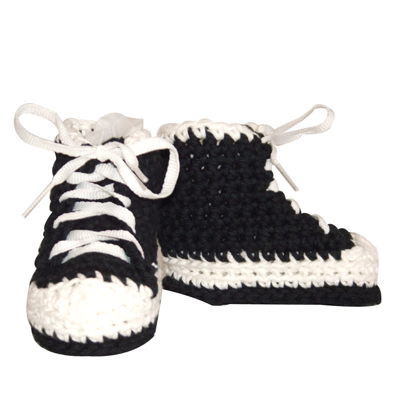 Crocheted High Top Booties