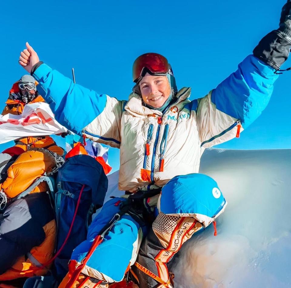 lucy at the top of everest