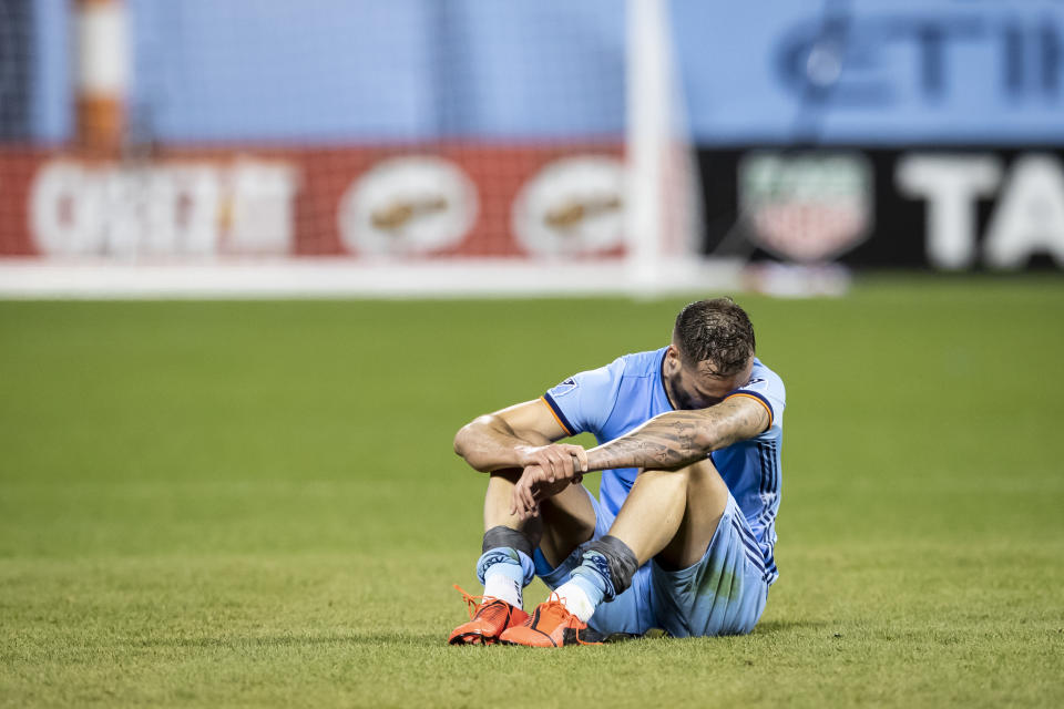 Maxime Chanot and NYCFC never seemed comfortable at their temporary home of Citi Field, and paid the price vs. Toronto FC. (Getty