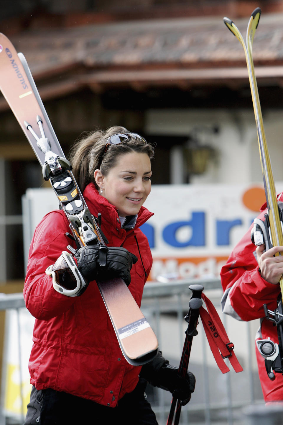 <p>Before she became a Princess, <strong>Kate Middleton</strong> takes to the slopes in <strong>Klosters, Switzerland </strong>during the<strong> winter of 2005</strong>. Beside her, though not pictured, is Prince William.</p>