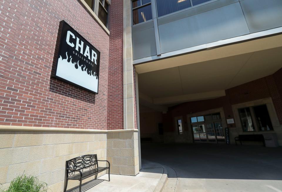 Signage for CHAR Grillhouse is seen on May 31 at the Jefferson Street Inn in downtown Wausau. The hotel purchased the former City Grill restaurant at 203 Jefferson St. in February and reopened it May 25 as CHAR Grillhouse.