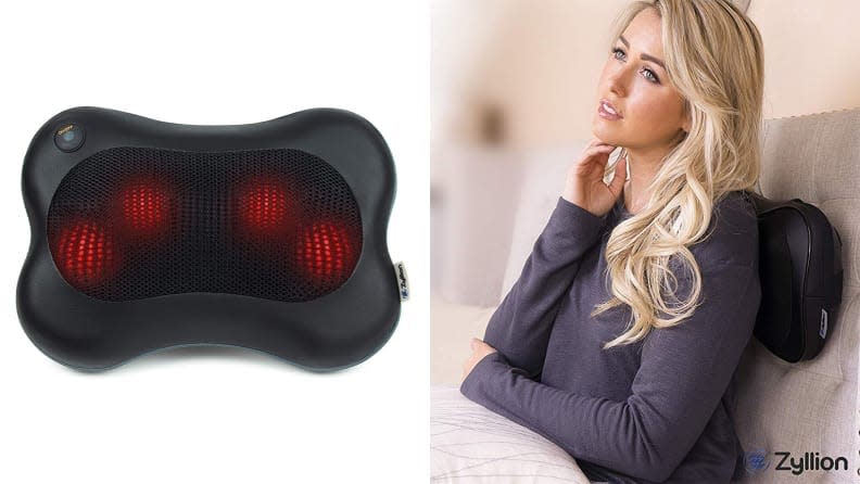 Work out the uncomfortable kinks in your back with the Zyllion Shiatsu Back and Neck Massager.