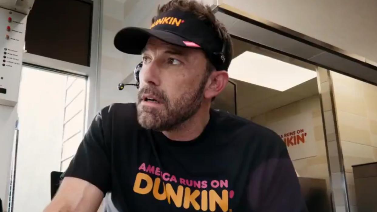  Ben Affleck In Dunkin Donuts ad 