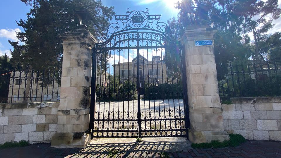 Orient House in East Jerusalem was once the headquarters of the Palestine Liberation Organization. Now it stands empty. - Ivana Kottasova/CNN