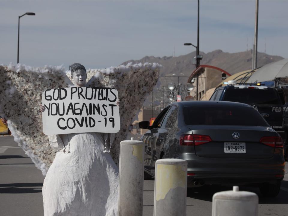  Santa Fe international bridge, New Mexico, on March 23, 2020. 