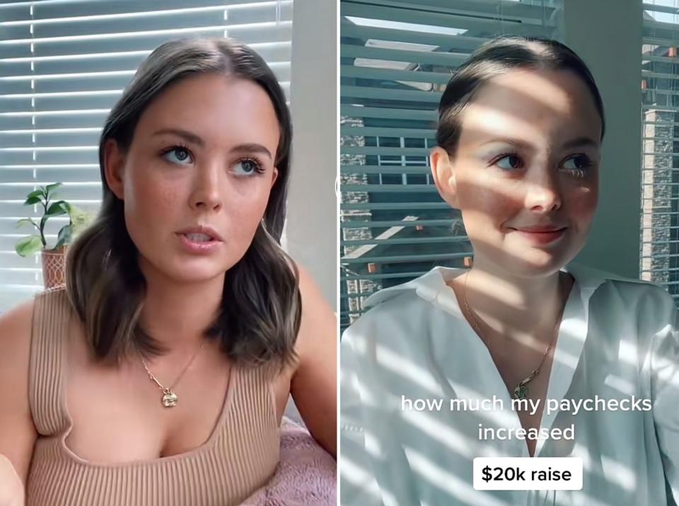 La echaron del trabajo por revelar en TikTok cuál era su salario. Foto: Lexi Larson/TikTok