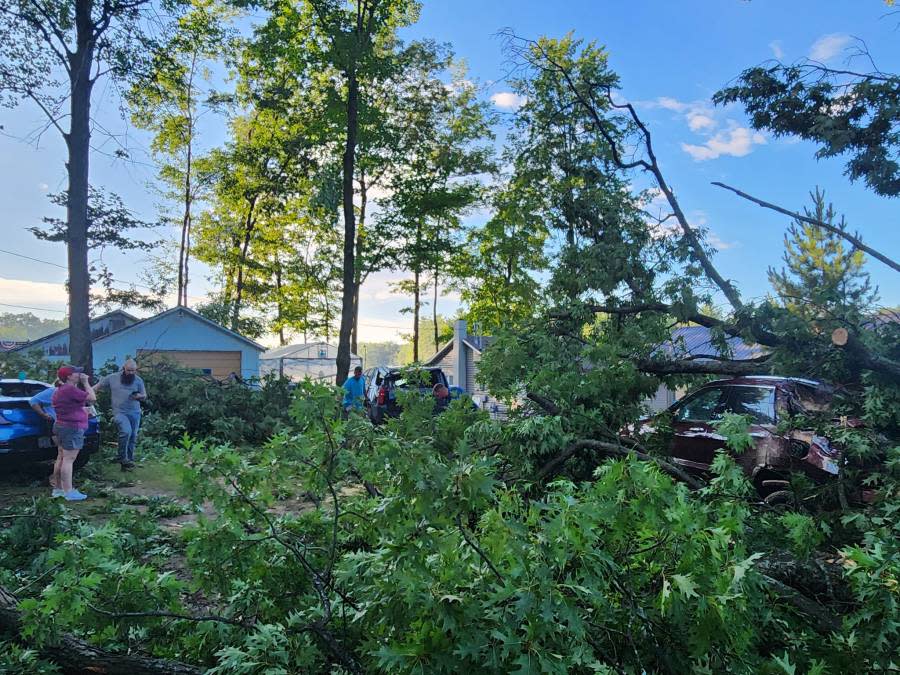 Storm damage in Lake George on July 5, 2024. Courtesy Dean Bevacqua