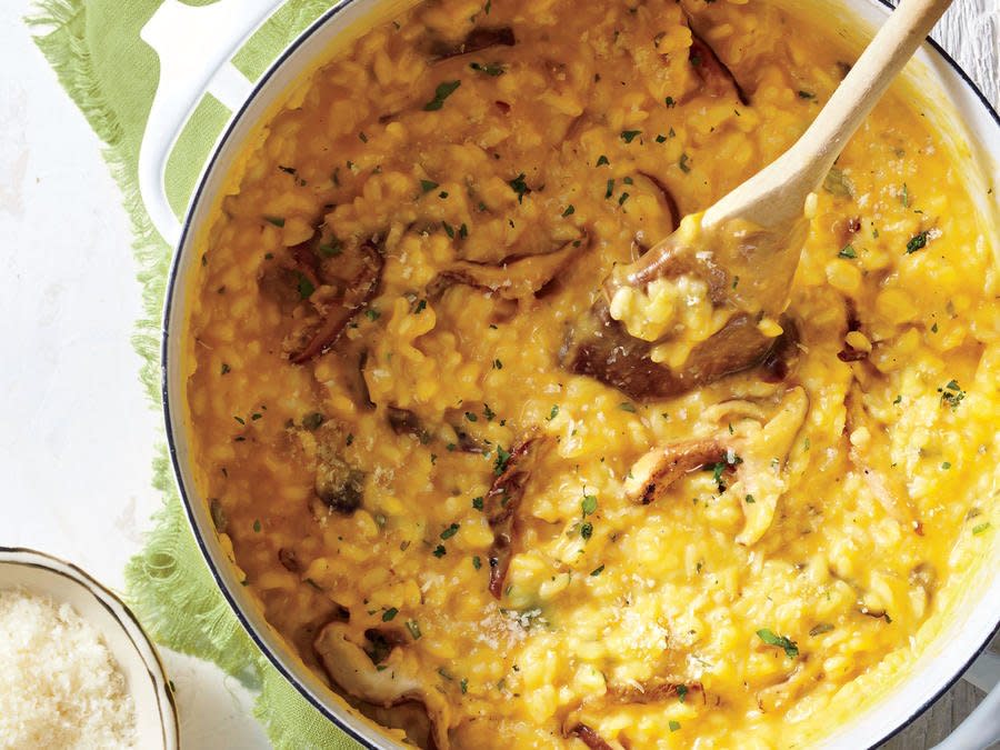 Sweet Potato-and-Mushroom Risotto