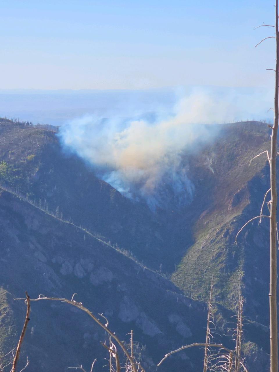 The Blue 2 fire that began on May 17 from a lightning strike continues in Ruidoso now exceeding 3,000 acres with 0% containment. The fire has prompted evacuations in Ruidoso and Capitan as it continues to grow.