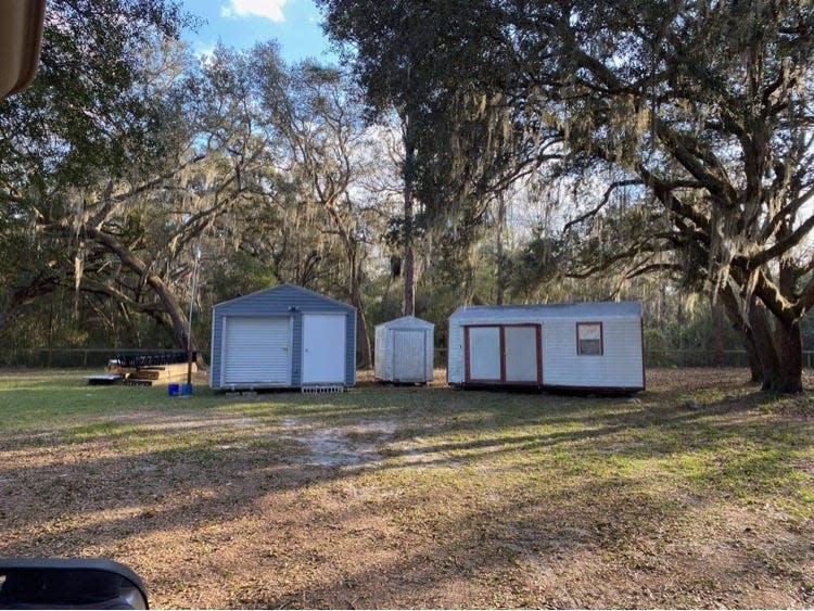 Trailers members built on Gabriel Fielder's property in Ocklawaha.