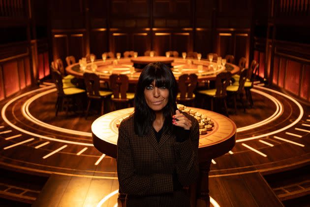 Claudia Winkleman in The Traitors castle