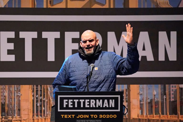 El candidato demócrata al Senado por Pensilvania, John Fetterman