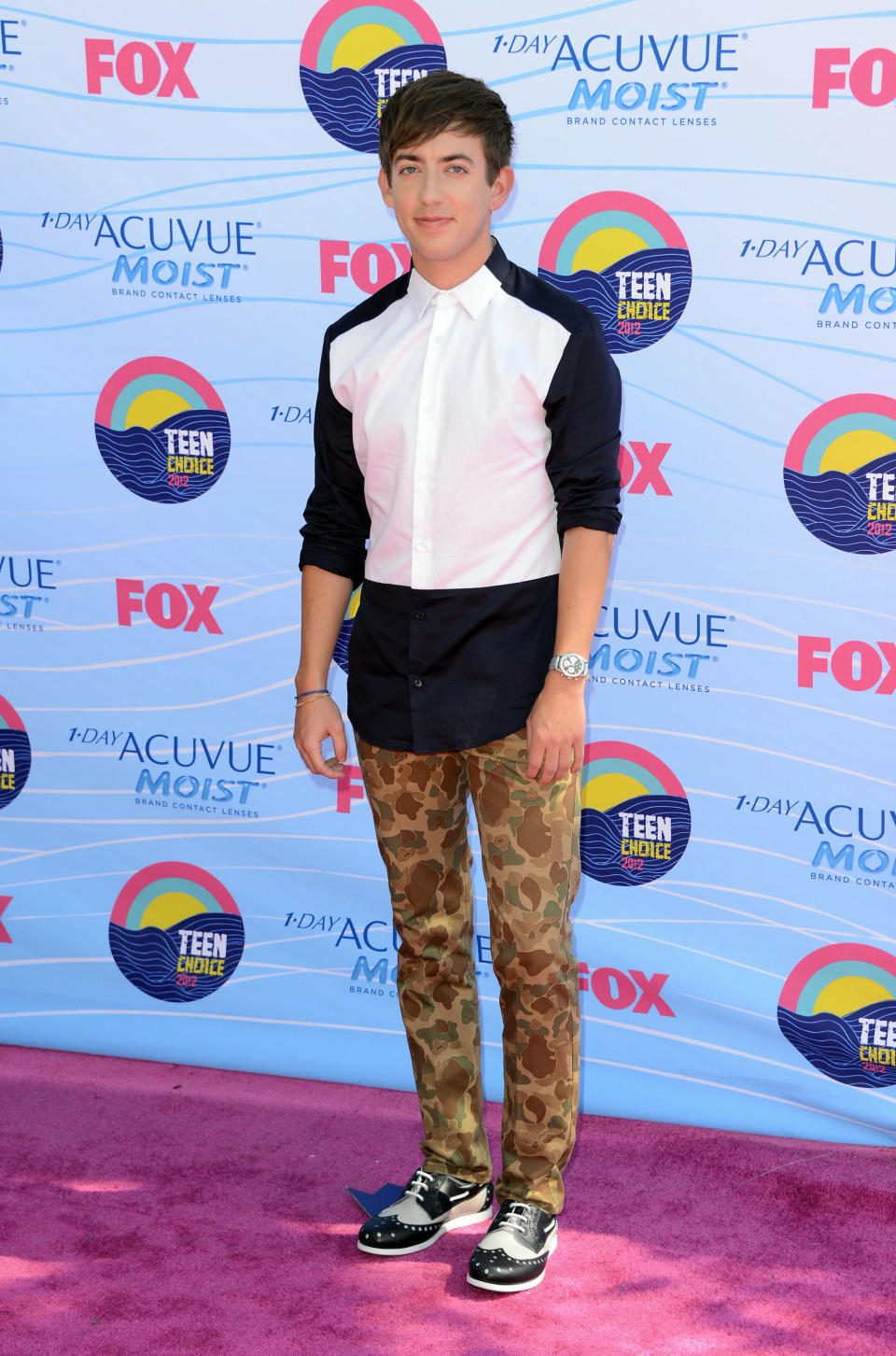 UNIVERSAL CITY, CA - JULY 22: Actor Kevin McHale arrives at the 2012 Teen Choice Awards at Gibson Amphitheatre on July 22, 2012 in Universal City, California. (Photo by Jason Merritt/Getty Images)