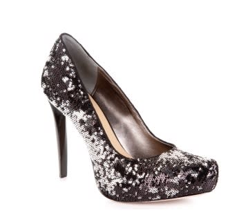 Savannah sequin pump, $225, at BCBG