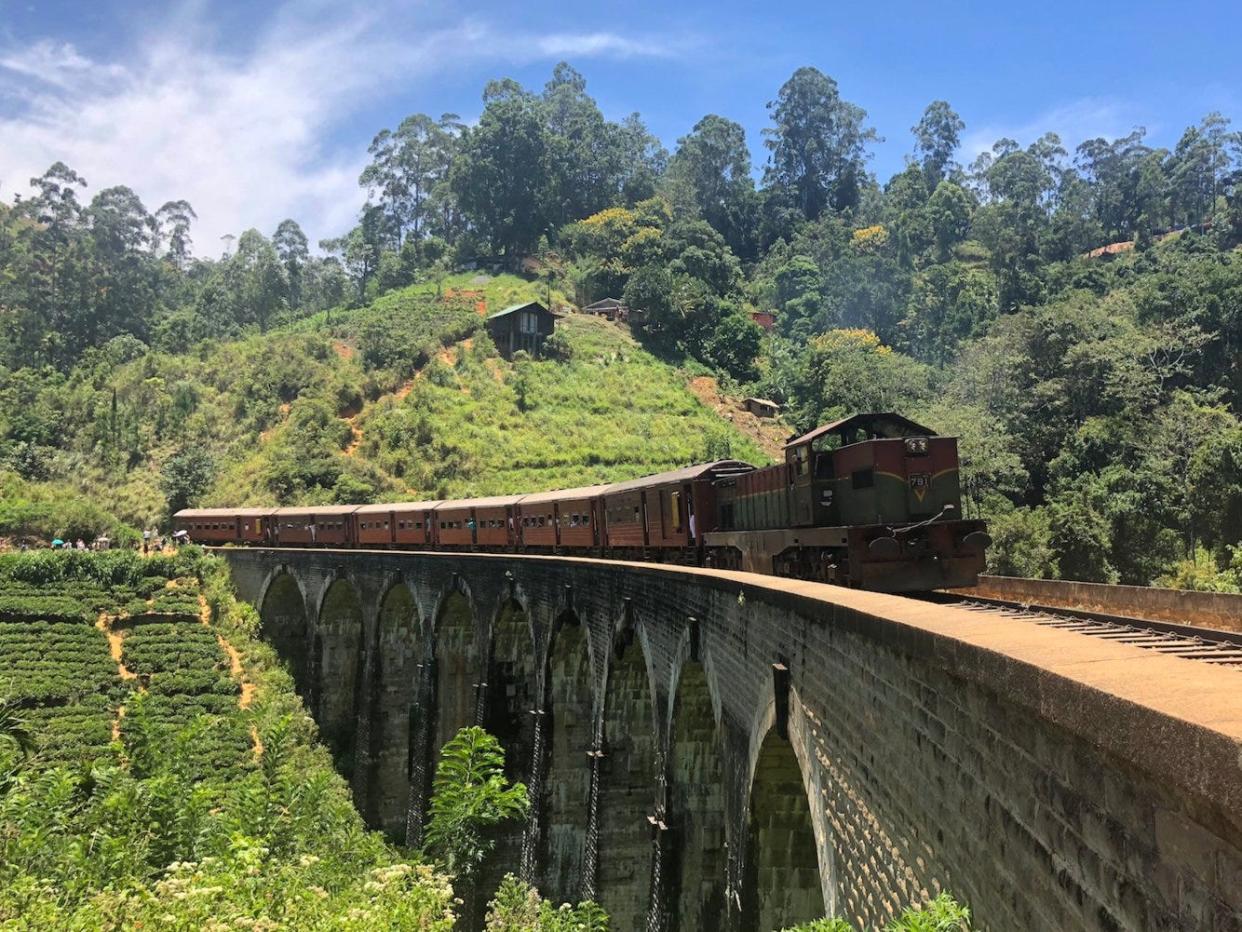 Train through Ella, Sri Lanka.