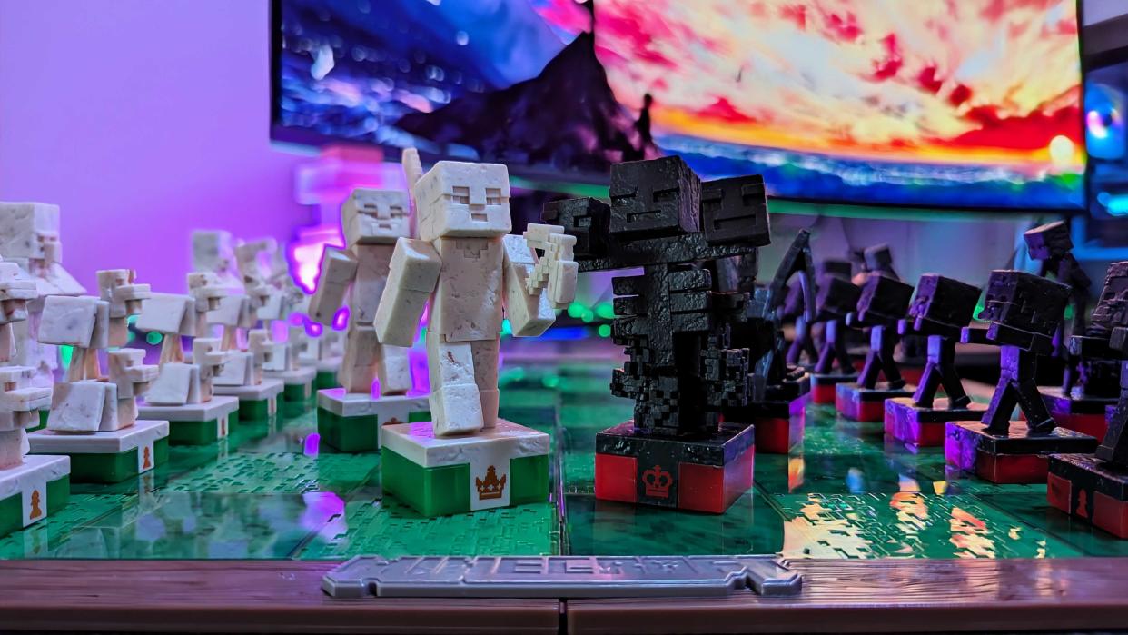  Image of the Minecraft x The Noble Collection collectibles. 