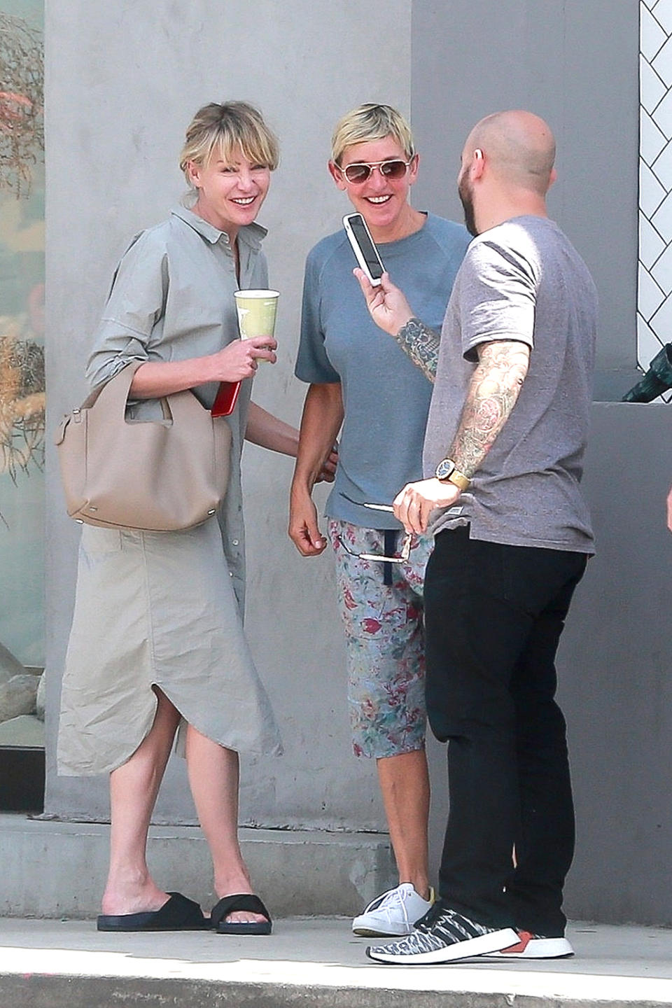 <p>If you ever have the chance to join Ellen and Portia for lunch, prepare to be amused. After all, <i>this</i> is how they look on a Tuesday lunch date. (Photo: BACKGRID USA) </p>